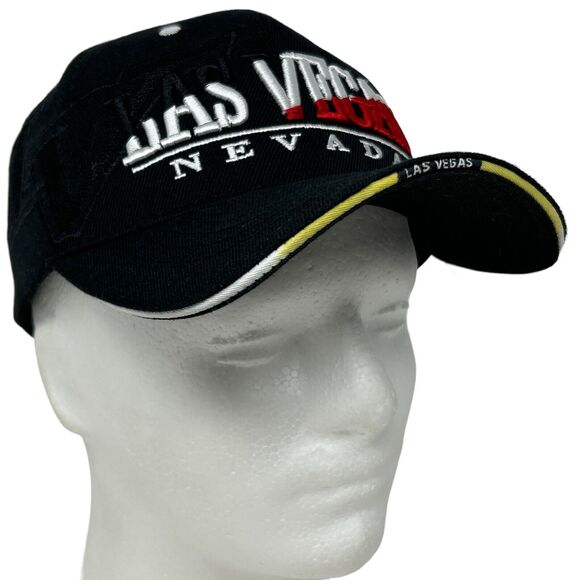 Las Vegas Nevada Hat Cap Black Casino Gambling Travel Tourist Tourism Strapback - Picture 1 of 10